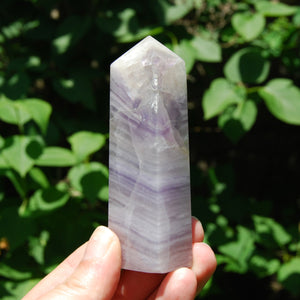 Lavender Fluorite Crystal Tower