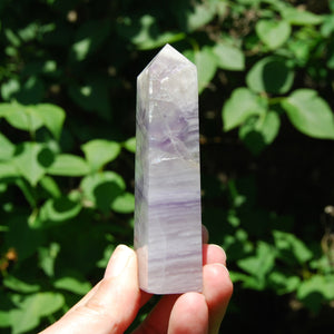 Lavender Fluorite Crystal Tower