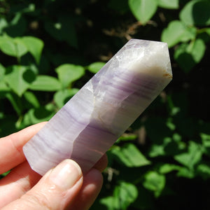 Lavender Fluorite Crystal Tower