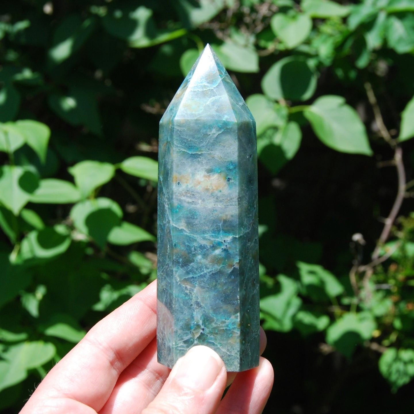 Chrysocolla Crystal Tower