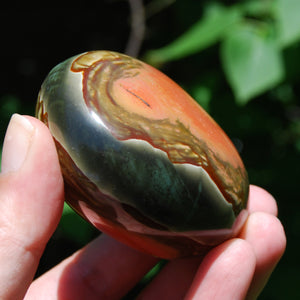 Polychrome Jasper Crystal Palm Stone