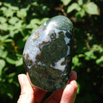 Large Moss Agate Crystal Freeform Tower