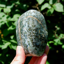 Load image into Gallery viewer, Large Orbicular Ocean Jasper Crystal Freeform Tower
