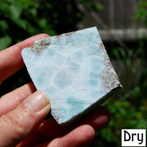 Larimar Crystal Slab, Dominican Republic