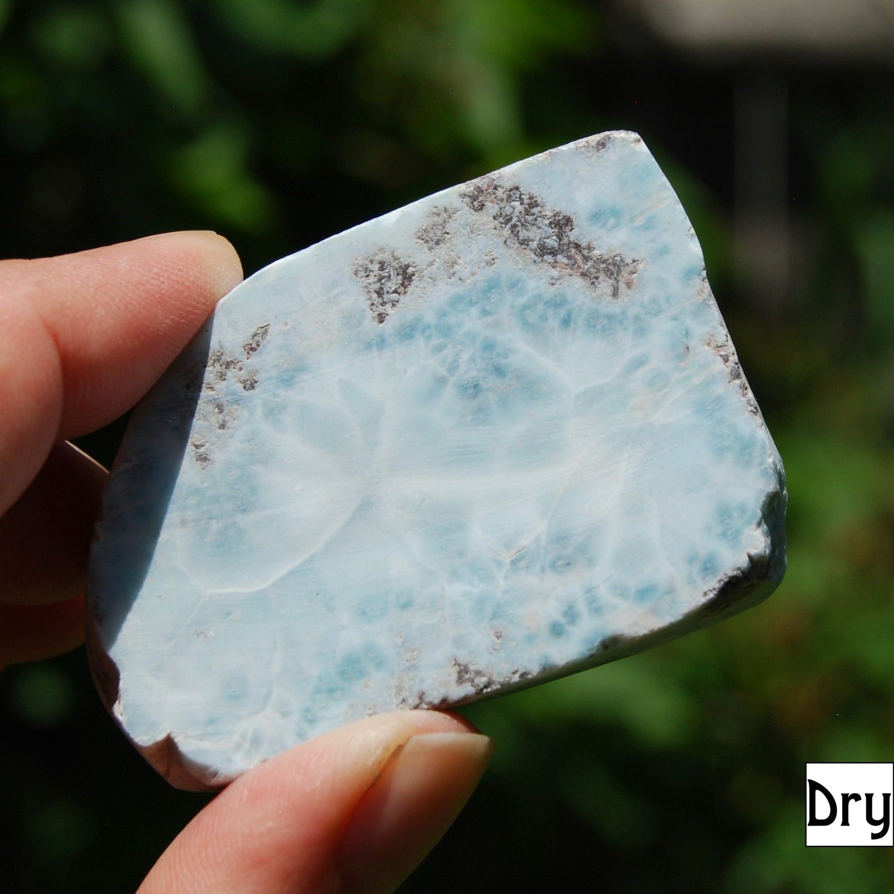 Larimar Crystal Slice