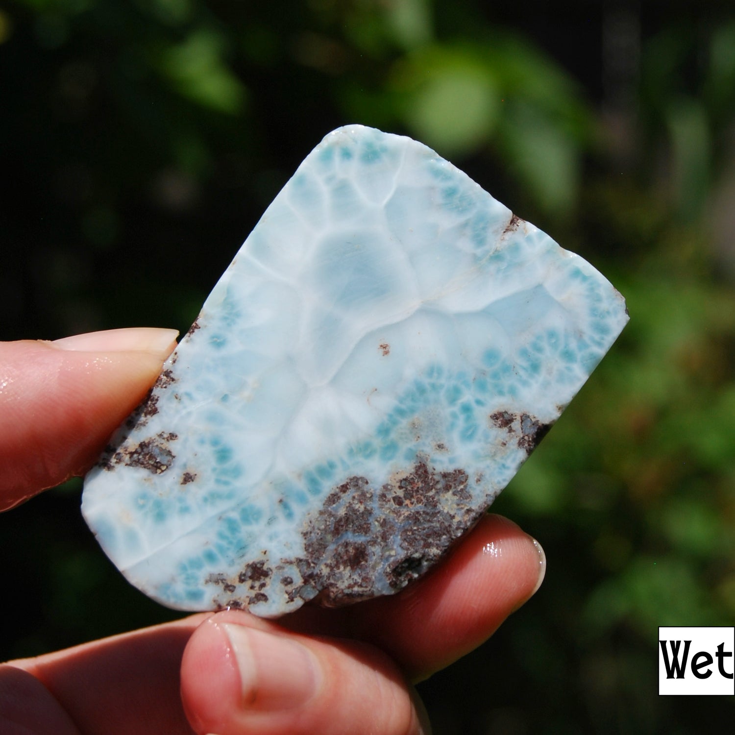 Larimar Crystal Slice