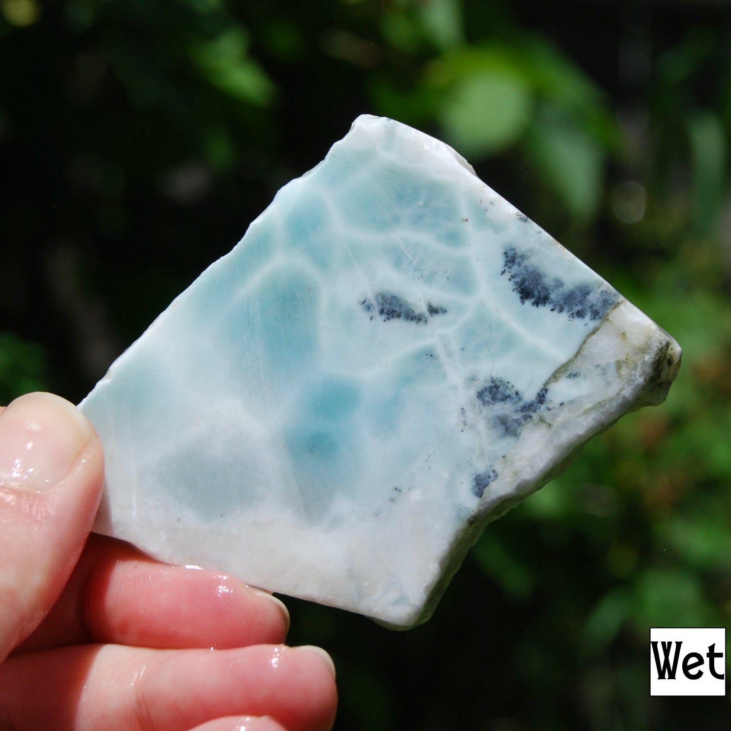 Genuine Larimar Crystal Slab