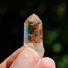 Load image into Gallery viewer, RARE Blue Red Amphibole Quartz Crystal Mini Tower, Blue Angel Phantom Quartz, Brazil e22
