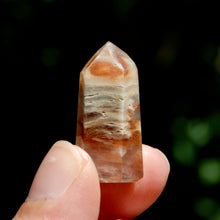 Load image into Gallery viewer, Dow Channeler Red Blue Amphibole Quartz Crystal Mini Tower
