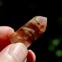 Load image into Gallery viewer, Dow Channeler Red Blue Amphibole Quartz Crystal Mini Tower
