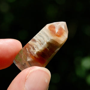 Dow Channeler Red Blue Amphibole Quartz Crystal Mini Tower