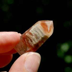 Dow Channeler Red Blue Amphibole Quartz Crystal Mini Tower