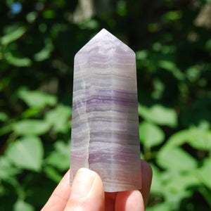 Lavender Fluorite Crystal Tower