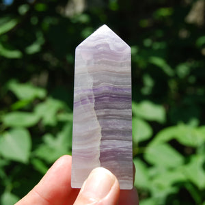 Lavender Fluorite Crystal Tower