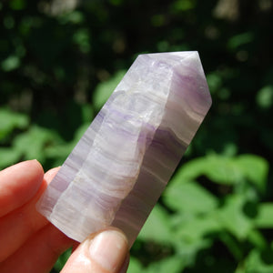 Lavender Fluorite Crystal Tower