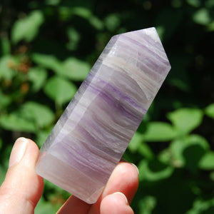 Lavender Fluorite Crystal Tower