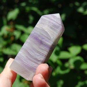 Lavender Fluorite Crystal Tower