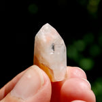 White Amphibole Quartz Crystal Mini Tower, Angel Phantom Quartz