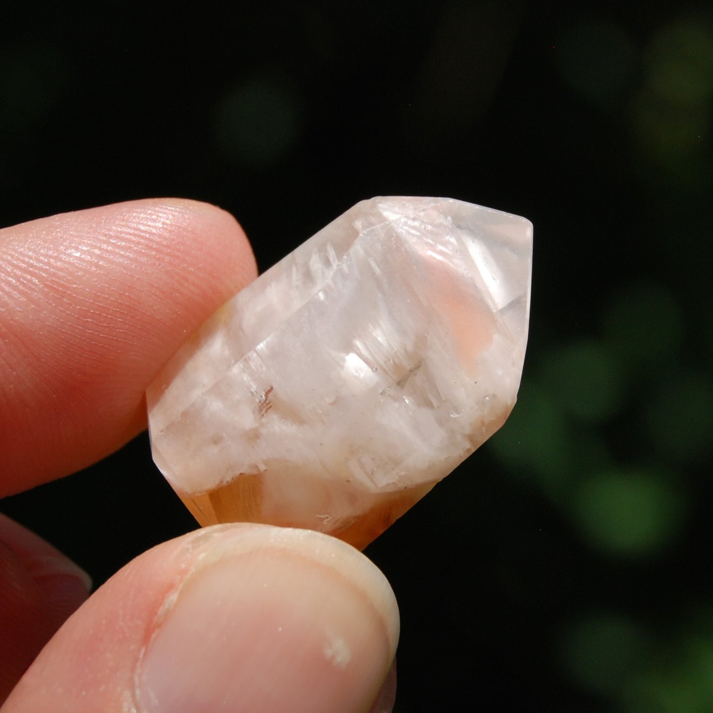 White Amphibole Quartz Crystal Mini Tower, Angel Phantom Quartz