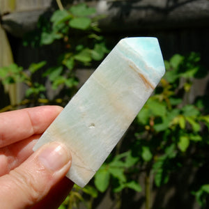 Caribbean Blue Calcite Crystal Tower