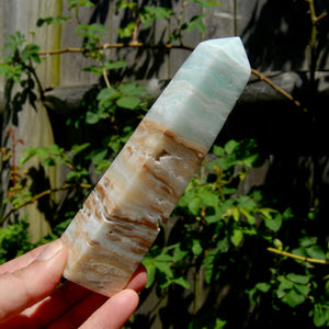 XL Caribbean Blue Calcite Crystal Tower