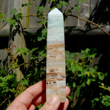 Load image into Gallery viewer, XL Caribbean Blue Calcite Crystal Tower
