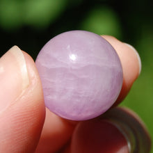 Load image into Gallery viewer, Kunzite Crystal Sphere, Gemmy Chatoyant Pink Kunzite
