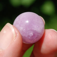 Load image into Gallery viewer, Kunzite Crystal Sphere, Gemmy Chatoyant Pink Kunzite
