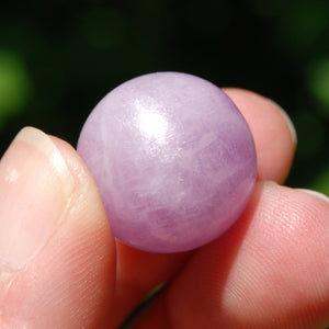 Kunzite Crystal Sphere, Gemmy Chatoyant Pink Kunzite