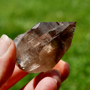 Gemmy Smoky Quartz Crystal Cathedral Starbrary, Akashic Lines, Malawi