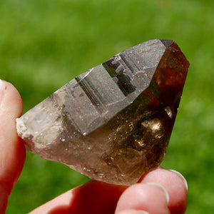 Gemmy Smoky Quartz Crystal Cathedral Starbrary, Akashic Lines, Malawi