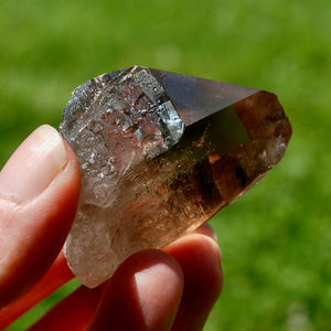 Gemmy Smoky Quartz Crystal Cathedral Starbrary, Akashic Lines, Malawi