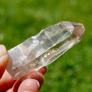 Gemmy Smoky Quartz Crystal Starbrary, Akashic Lines, Malawi