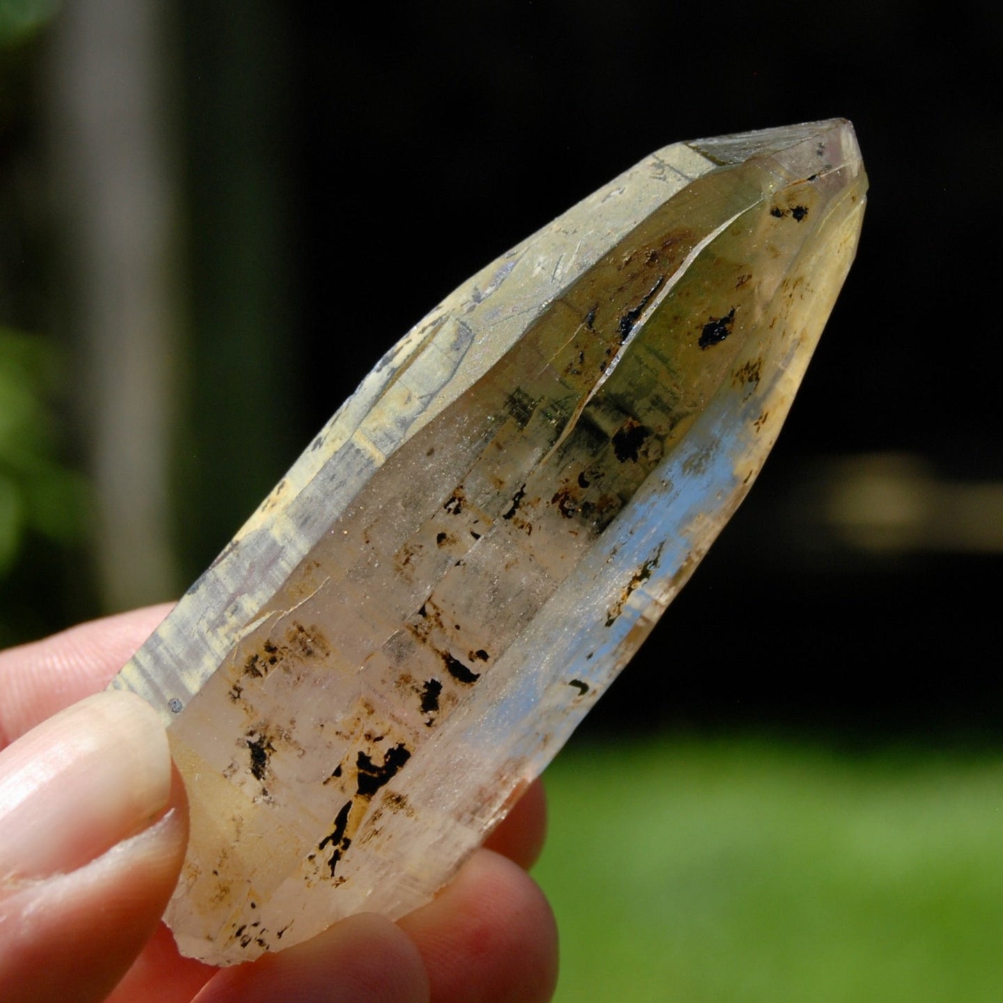 Smoky Quartz Crystal Cathedral Point, Akashic Lines, Malawi