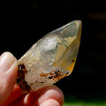 Raw Smoky Quartz Crystal Point, Akashic Lines, Malawi