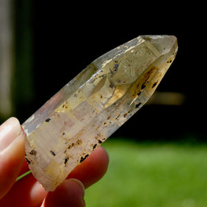 Smoky Quartz Crystal Cathedral Point, Akashic Lines, Malawi