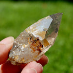 Raw Smoky Quartz Crystal Point, Akashic Lines, Malawi