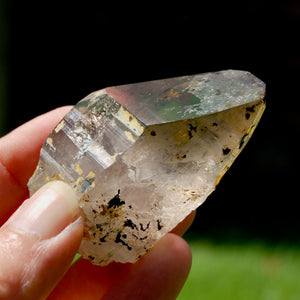 Rainbow Filled Smoky Quartz Crystal Cathedral, Akashic Lines, Malawi