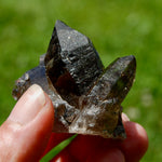 ET Tantric Twin Smoky Quartz Crystal Stabrary Cluster