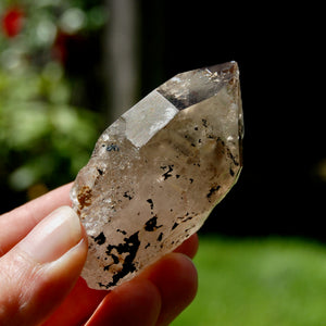 Rainbow Filled Smoky Quartz Crystal Cathedral Point, Akashic Lines, Malawi