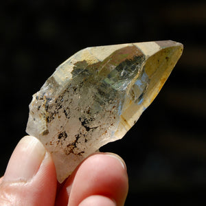 Tabby Smoky Quartz Crystal Point