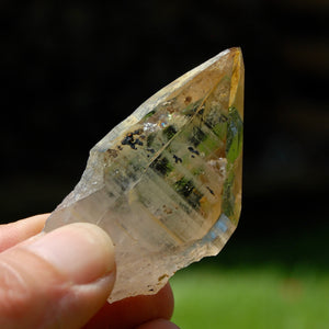 Tabby Smoky Quartz Crystal Point