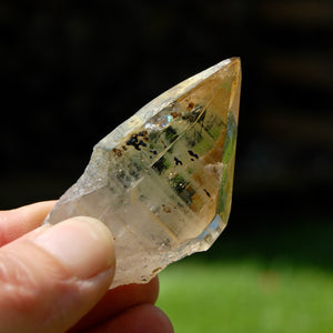 Tabby Smoky Quartz Crystal Point