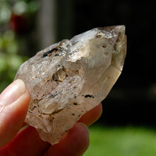 Load image into Gallery viewer, Rainbow Filled Smoky Quartz Crystal Cathedral Point, Akashic Lines, Malawi
