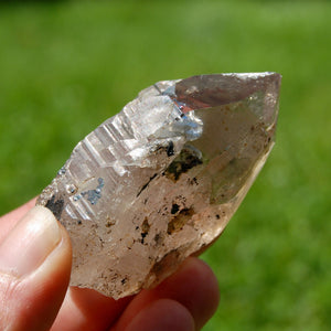 Rainbow Filled Smoky Quartz Crystal Cathedral Point, Akashic Lines, Malawi