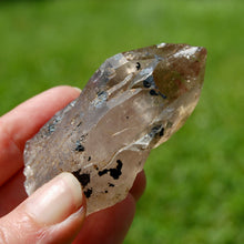 Load image into Gallery viewer, Rainbow Filled Smoky Quartz Crystal Cathedral Point, Akashic Lines, Malawi
