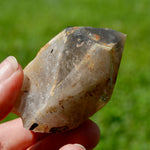 Rainbow Filled Tantric Twin Smoky Quartz Crystal Stabrary, Akashic Lines, Malawi