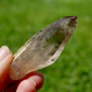 Intricate Tantric Twin Smoky Quartz Crystal Cathedral, Akashic Lines, Malawi