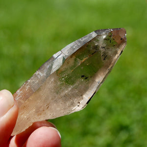 Intricate Tantric Twin Smoky Quartz Crystal Cathedral, Akashic Lines, Malawi