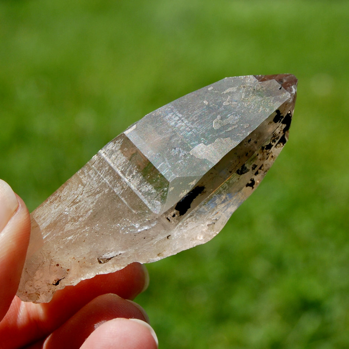 Intricate Tantric Twin Smoky Quartz Crystal Cathedral, Akashic Lines, Malawi